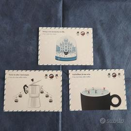 Tre cartoline Caffè Vergnano Olimpiadi