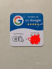 Google Rewiew Card NFC + QR CODE