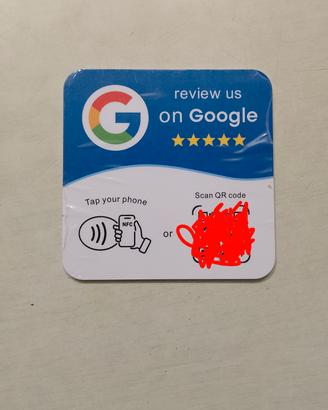 Google Rewiew Card NFC + QR CODE