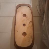 candela gigante con legno massello