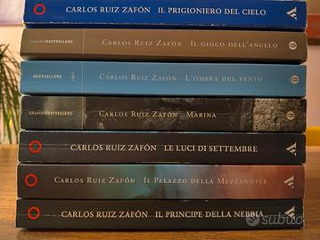 Lotto libri Carlos Ruiz Zafón