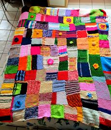 coperta patchwork fatta a mano