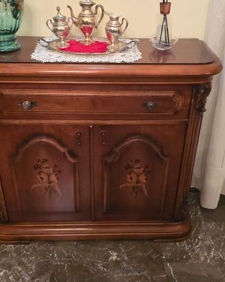  Mobiletto credenza intarsiato