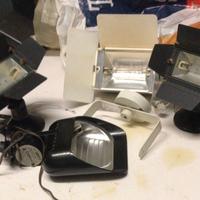 4 Faretti da vetrina o da esterno al coperto