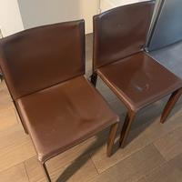 Sedie Cattelan in cuoio