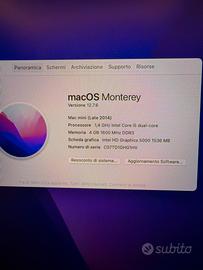 Mac Mini (Late 2014) - Intel i5 - 4GB RAM
