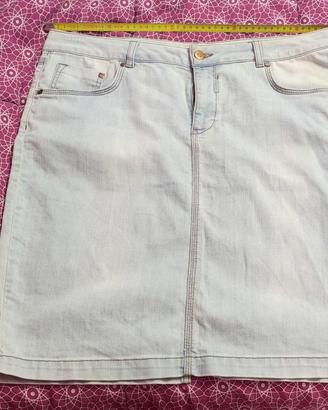 Gonna jeans chiaro Oltre