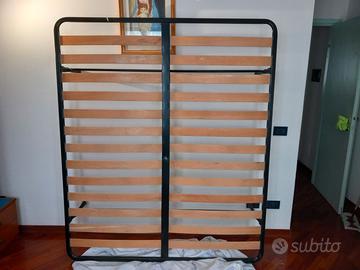 rete letto matrimoniale 190x160 con doghe in legno