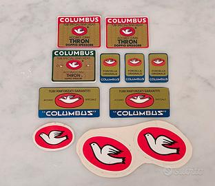 Set adesivi vintage Columbus 