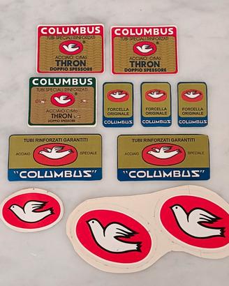 Set adesivi vintage Columbus 