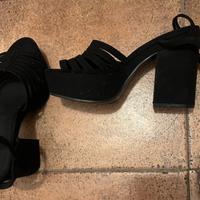 Sandali neri scamosciati 38 H&M Divided