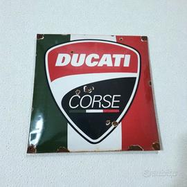 Insegna Smaltata Ducati 