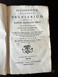 Libro antico 1791 Berti Storia Ecclesiastica