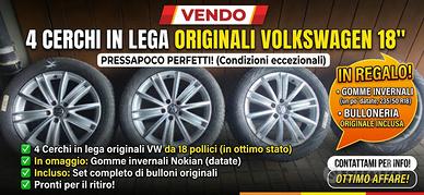 Cerchi Volkswagen modello "New York" da 18 pollici