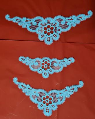 Applicazioni di Pizzi in Macrame' di cotone