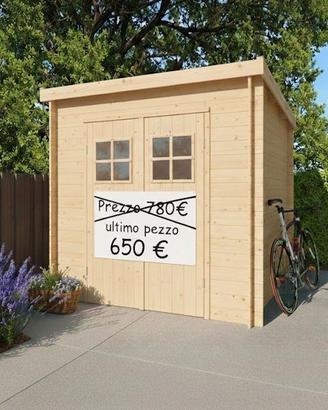 CASETTA DI LEGNO ZOE2 216x216x211h cm spess. 19mm