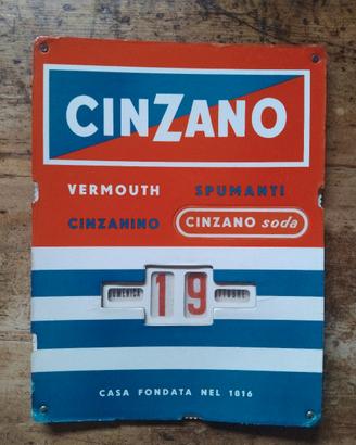 Calendario perpetuo pubblicitario anni 50