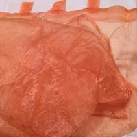 Coppia di Tende in organza arancioni