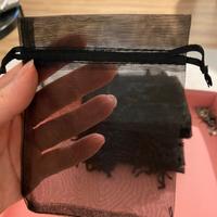 50 sacchetti in tessuto nero per bijoux/packaging