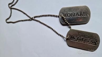 METAL GEAR SOLID - Dog Tag - piastrine Militari