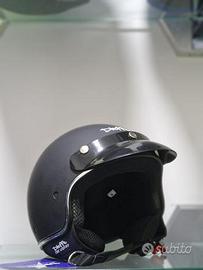 CASCO DIEFFE CON VISIERINO NERO OPACO