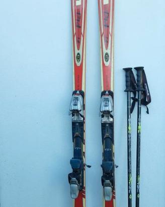 Sci volkl P40 Racing. Mt 1.88 con attacchi Marker