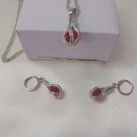 Set Argento 925 NUOVO - Parure Gioielli 