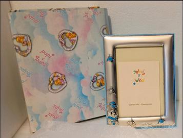 Portafoto da tavolo Pupi e Pupe, in argento