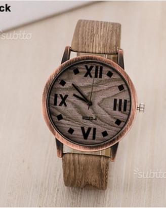 Orologio Effetto Legno Komono Orient Marrone Nero