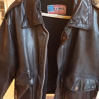 giubbotto pelle tipo Schott tg 46