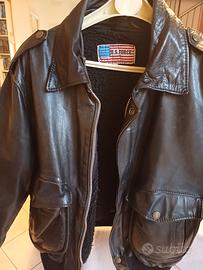 giubbotto pelle tipo Schott tg 46