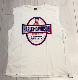 T- schirt smanicata con stampe Harley Davidson