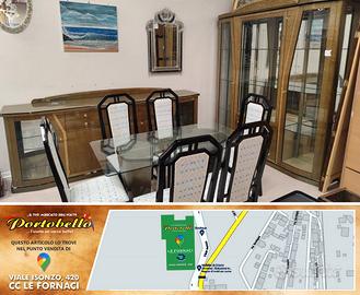 Codice: 8961  SALA STILE VINTAGE COMPLETA DI VETRI