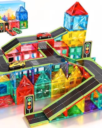 Blocchi di Costruzioni Magnetiche 72 Pezzi, Gioco 