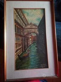 olio su tela Ponte dei Sospiri