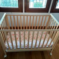 Culla con cassetto e materasso nuovi