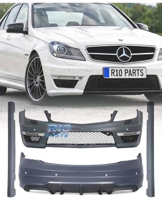 KIT CARROZZERIA MERCEDES C W204 11-15 LOOK AMG C63