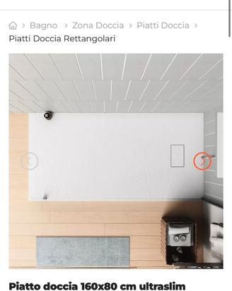 Piatto doccia 160x80 riducibile