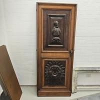 Antica Porta Ecclesiastica in massello di noce