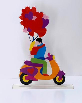 Marco Lodola Kiss in Motion  Plexiglass 31x44