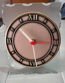 Orologio da tavolo in vetro