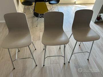 Vendi 3 Sgabelli Vitra Hal Color Avorio