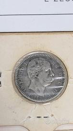 Moneta 2 Lire 1881 - Umberto I - Argento