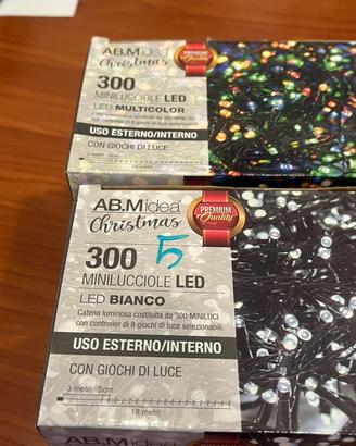 300 minilucciole led 18 metri bianco o multicolor