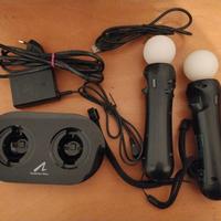 2 PlayStation PS move PS4 + base carica come nuovi