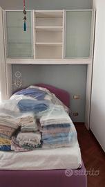 Libreria ponte laminato bianco Nardi