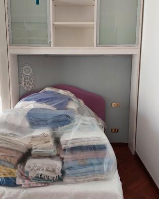 Libreria ponte laminato bianco Nardi