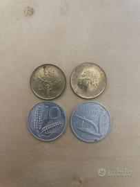 Monete da 10 e 20 lire