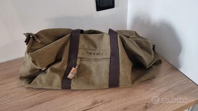 Borsone viaggio o palestra verde militare