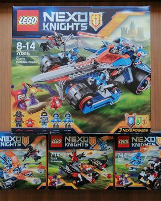 Lego NEXO KNIGHTS 70310-70311-70315-70318 NUOVI